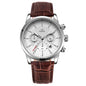 WWOOR Luxury Men's Watch 2024 – Waterproof Leather Quartz Chronograph