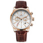 WWOOR Luxury Men's Watch 2024 – Waterproof Leather Quartz Chronograph