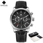 WWOOR Luxury Men's Watch 2024 – Waterproof Leather Quartz Chronograph