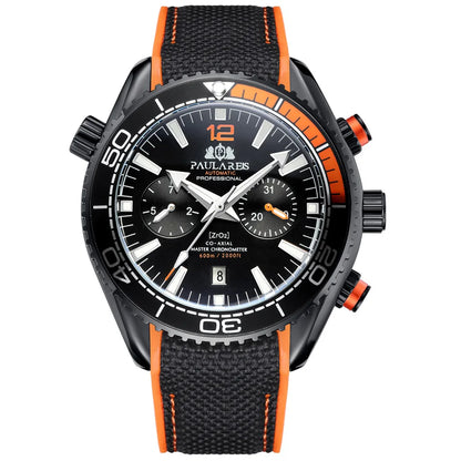 PAULAREIS P Men’s Automatic Mechanical Watch – Rubber Strap
