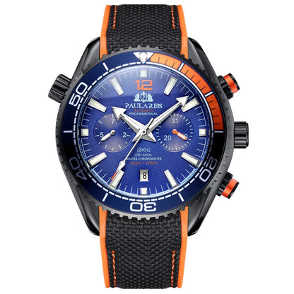 PAULAREIS P Men’s Automatic Mechanical Watch – Rubber Strap