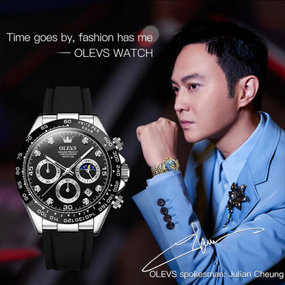 OLEVS 2875 Men’s Luxury Sport Chronograph Watch – Luminous
