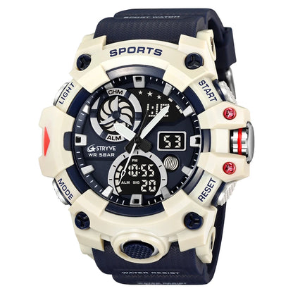 STRYVE Men’s Electronic Sports Watch – Dual Time