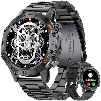 LIGE 1.39" Men’s Bluetooth Smartwatch – Sport & Fitness, Heart Rate Monitor