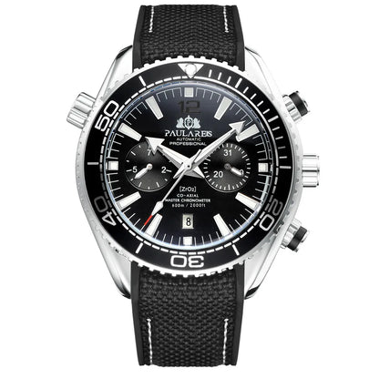 PAULAREIS P Men’s Automatic Mechanical Watch – Rubber Strap