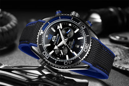 PAULAREIS P Men’s Automatic Mechanical Watch – Rubber Strap