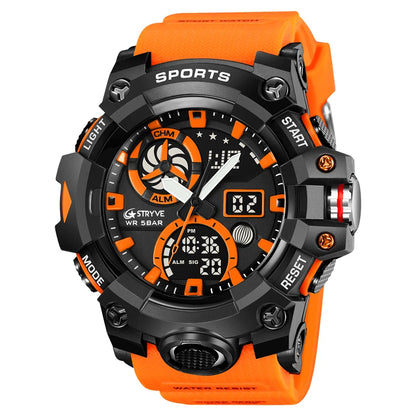 STRYVE Men’s Electronic Sports Watch – Dual Time