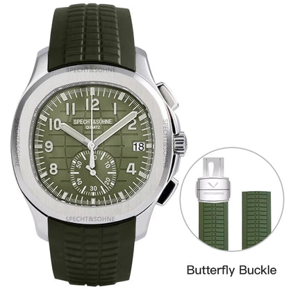 Specht&Sohne 2025 Men’s Luxury Chronograph – Rubber Strap