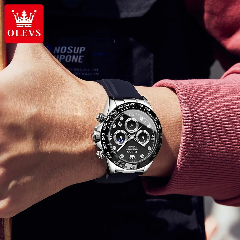 OLEVS 2875 Men’s Luxury Sport Chronograph Watch – Luminous