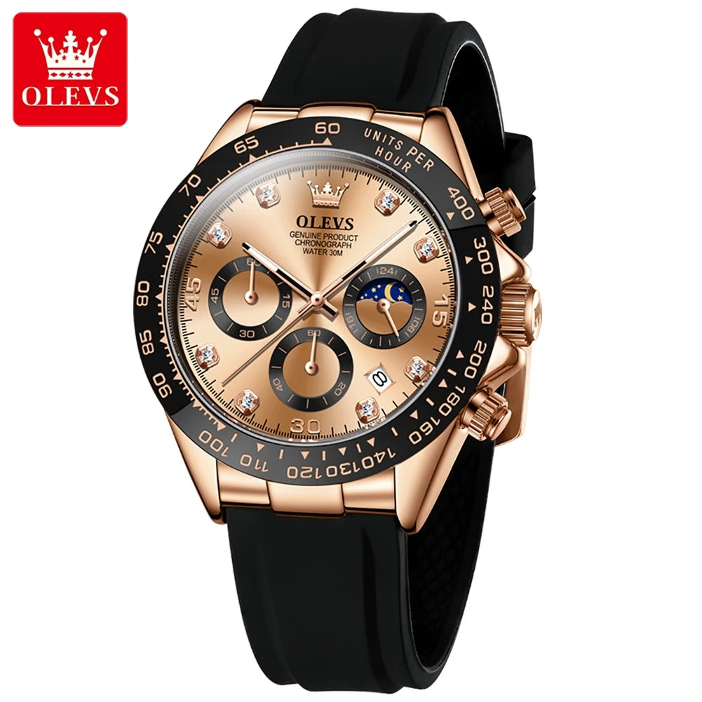 OLEVS 2875 Men’s Luxury Sport Chronograph Watch – Luminous