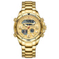 Luxury Men’s Quartz Watch – All-Steel, Military Style, Waterproof, with Gift Box