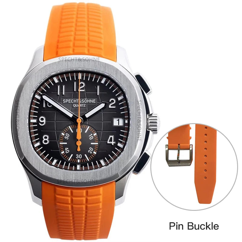 Specht&Sohne 2025 Men’s Luxury Chronograph – Rubber Strap