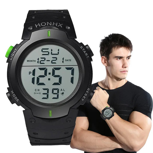 Men’s Sport LED Digital Watch – Multi-Functional Fitness