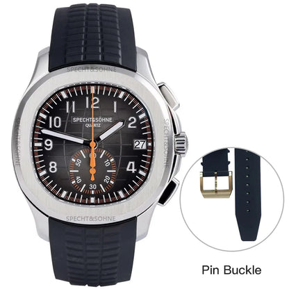 Specht&Sohne 2025 Men’s Luxury Chronograph – Rubber Strap