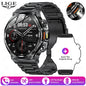 LIGE 2025 Men's Smartwatch – 1.8" Display, LED Flashlight, BT Calling, 800mAh Battery