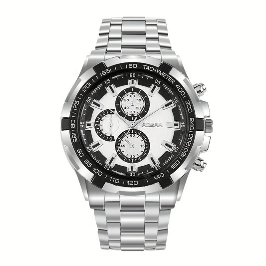 Rosra Men's Business Quartz Watch – Stylish & Affordable Steel Timepiece