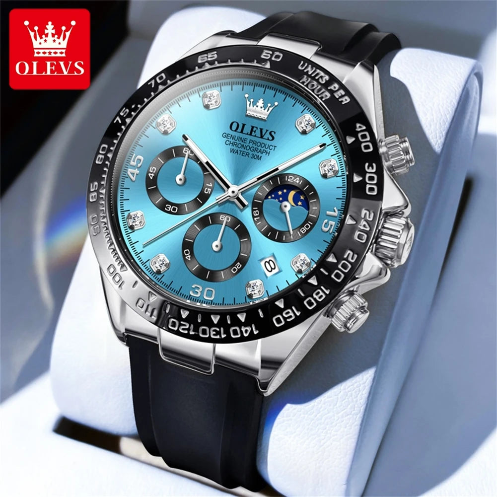 OLEVS 2875 Men’s Luxury Sport Chronograph Watch – Luminous
