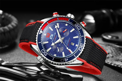 PAULAREIS P Men’s Automatic Mechanical Watch – Rubber Strap