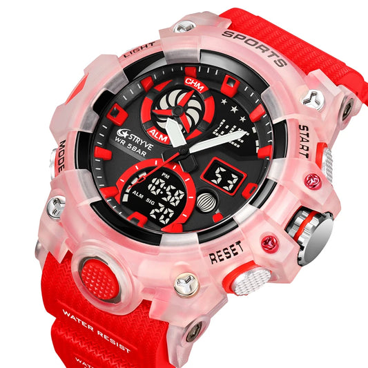STRYVE Men’s Electronic Sports Watch – Dual Time