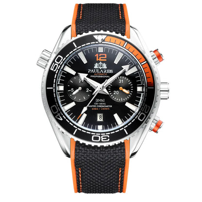 PAULAREIS P Men’s Automatic Mechanical Watch – Rubber Strap