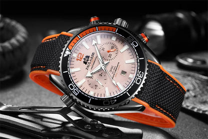 PAULAREIS P Men’s Automatic Mechanical Watch – Rubber Strap