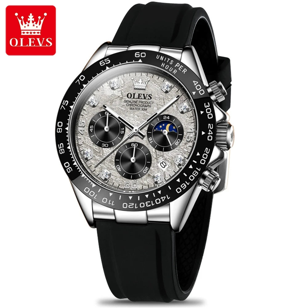 OLEVS 2875 Men’s Luxury Sport Chronograph Watch – Luminous