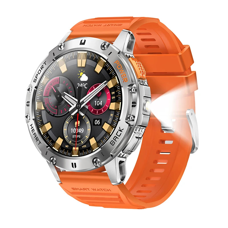 LIGE AMOLED Men’s Smartwatch – Waterproof Fitness Tracker with Bluetooth Call