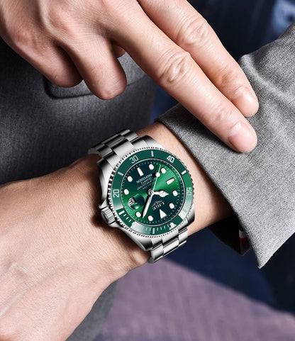 LIGE Luxury Men’s Quartz Chronograph Watch