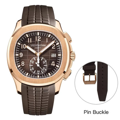 Specht&Sohne 2025 Men’s Luxury Chronograph – Rubber Strap