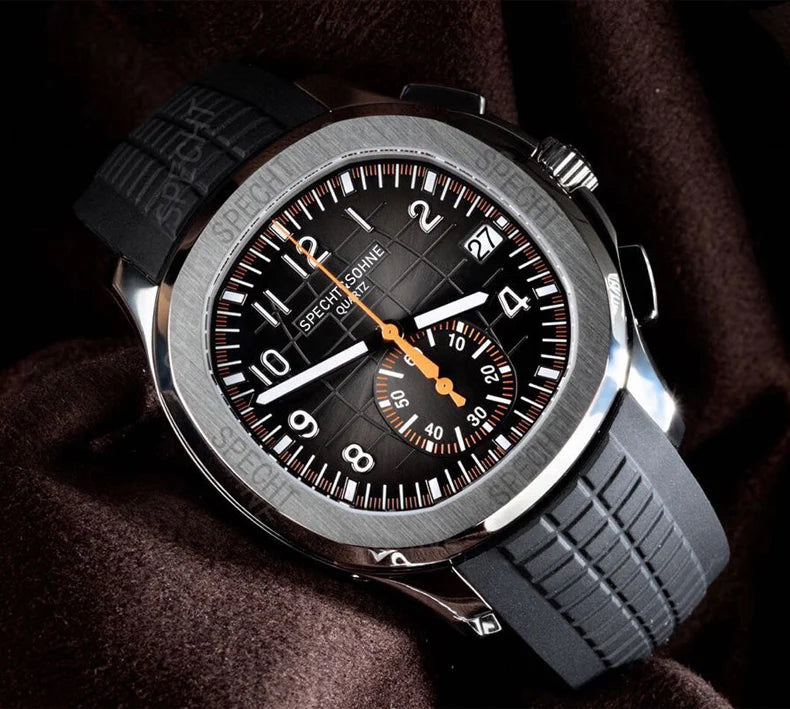 Specht&Sohne 2025 Men’s Luxury Chronograph – Rubber Strap