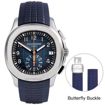 Specht&Sohne 2025 Men’s Luxury Chronograph – Rubber Strap
