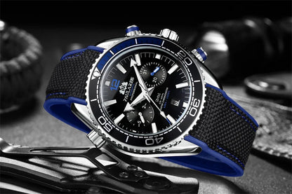 PAULAREIS P Men’s Automatic Mechanical Watch – Rubber Strap