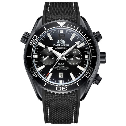 PAULAREIS P Men’s Automatic Mechanical Watch – Rubber Strap