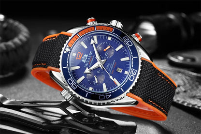 PAULAREIS P Men’s Automatic Mechanical Watch – Rubber Strap