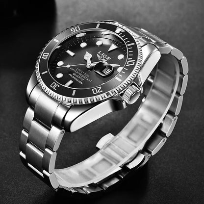 LIGE Luxury Men’s Quartz Chronograph Watch