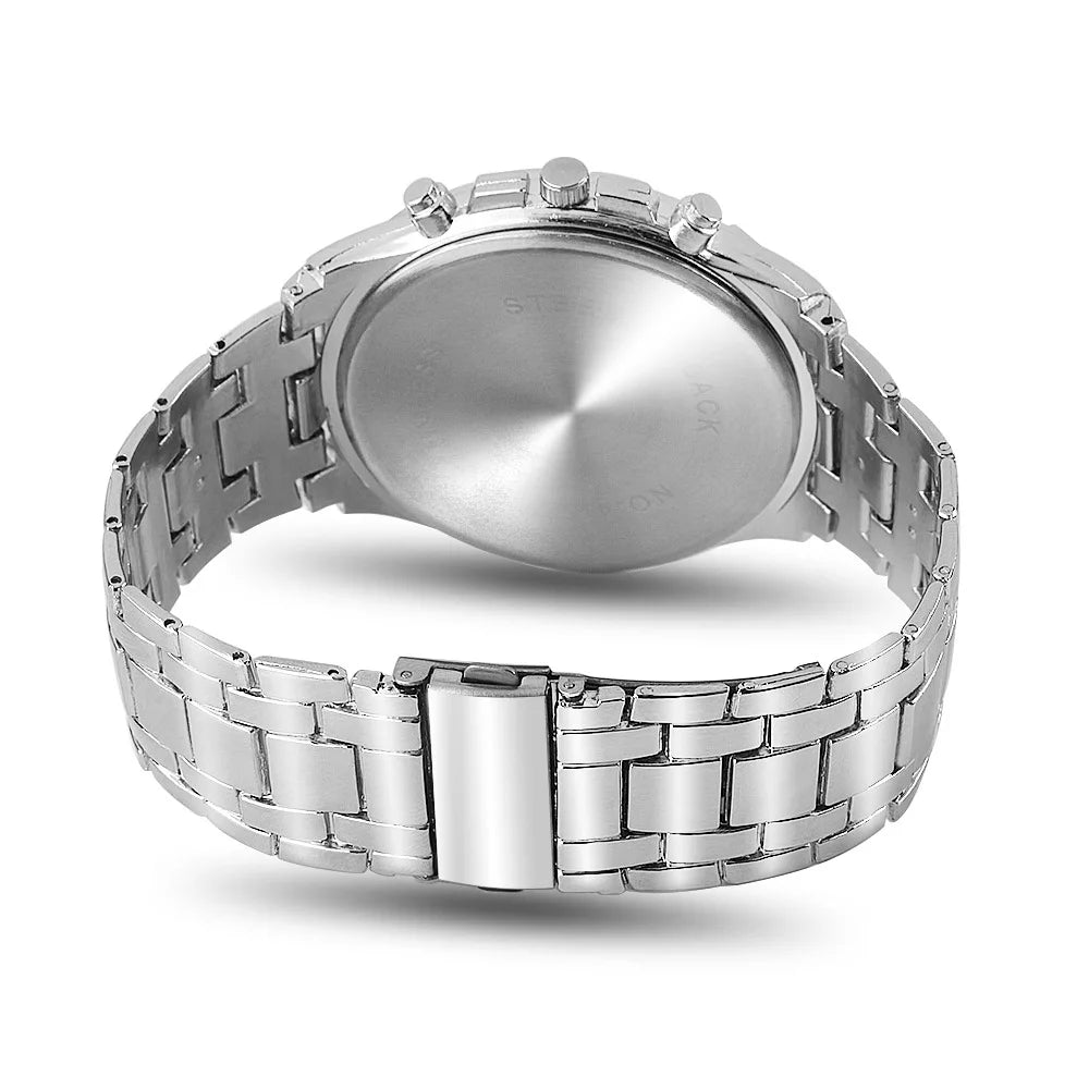 Rosra Men's Business Quartz Watch – Stylish & Affordable Steel Timepiece