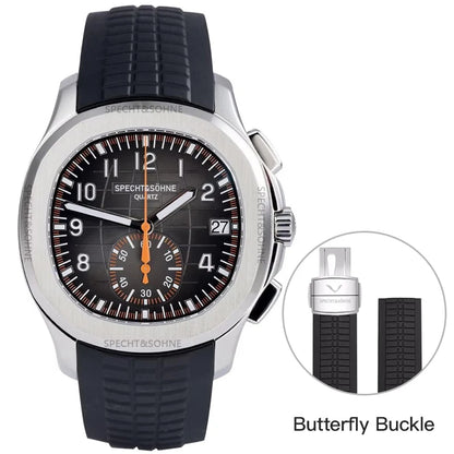 Specht&Sohne 2025 Men’s Luxury Chronograph – Rubber Strap