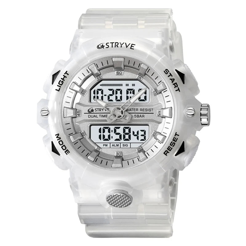 STRYVE Men’s Electronic Sports Watch – Dual Time