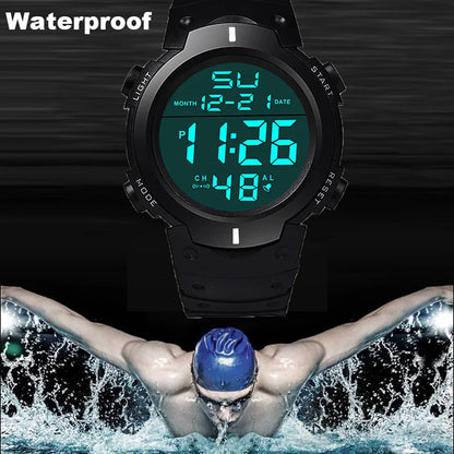 Men’s Sport LED Digital Watch – Multi-Functional Fitness