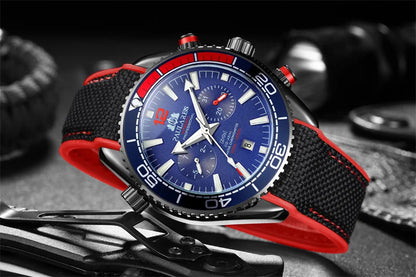 PAULAREIS P Men’s Automatic Mechanical Watch – Rubber Strap