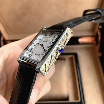 Men’s Retro Business Quartz Watch – Waterproof, Calendar, Luxury Design