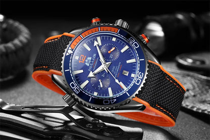 PAULAREIS P Men’s Automatic Mechanical Watch – Rubber Strap