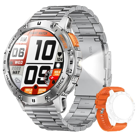 LIGE AMOLED Men’s Smartwatch – Waterproof Fitness Tracker with Bluetooth Call