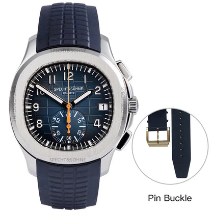 Specht&Sohne 2025 Men’s Luxury Chronograph – Rubber Strap