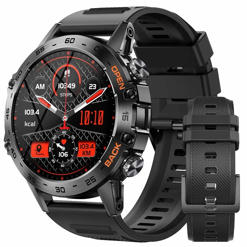 LIGE 1.39" Men’s Bluetooth Smartwatch – Sport & Fitness, Heart Rate Monitor