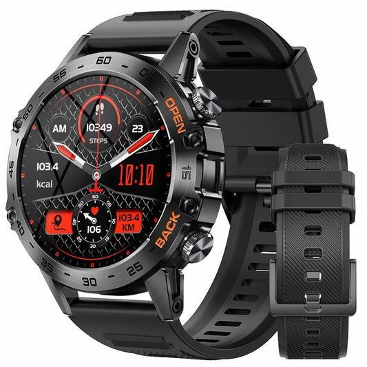 LIGE 1.39" Men’s Bluetooth Smartwatch – Sport & Fitness, Heart Rate Monitor