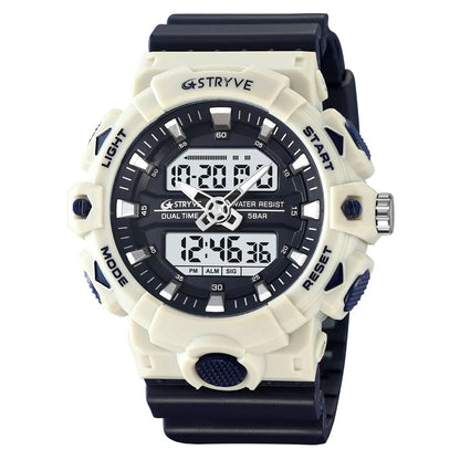 STRYVE Men’s Electronic Sports Watch – Dual Time