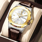 POEDAGAR Luxury Men’s Quartz Watch – Luminous, Waterproof, Leather Strap