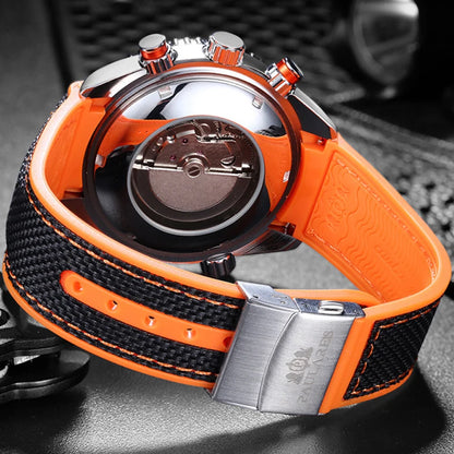PAULAREIS P Men’s Automatic Mechanical Watch – Rubber Strap