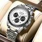 LIGE 2025 Luxury Men’s Quartz Chronograph Watch